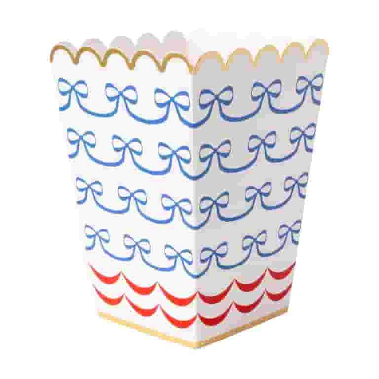 Bonjour F\u00eate Bow 4th of July Popcorn Box, Disposable Party Supplies, 8 Boxes, Summer, 4th of... | Walmart (US)