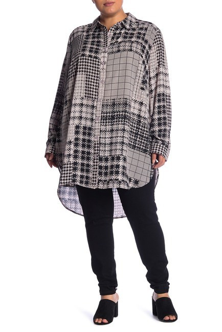 Long Sleeve Utility Tunic Blouse (Plus Size) | Nordstrom Rack