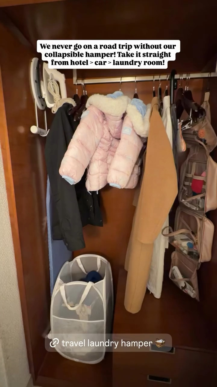 Travel laundry hamper! We never go on a road trip without our collapsible hamper! Take it straight from hotel > car> laundry room!

#LTKvlog #LTKHome #LTKTravel