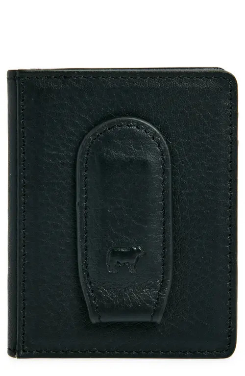 Will Leather Goods Front Pocket Money Clip Wallet in Black at Nordstrom | Nordstrom