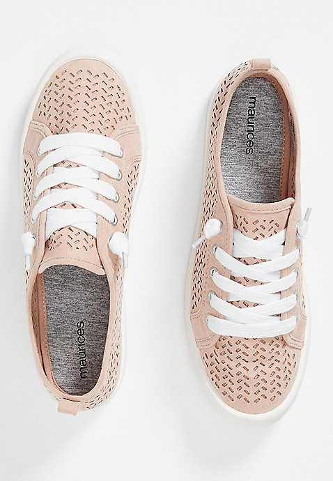 Mariah Suede Perforated Slip On Sneaker | Maurices