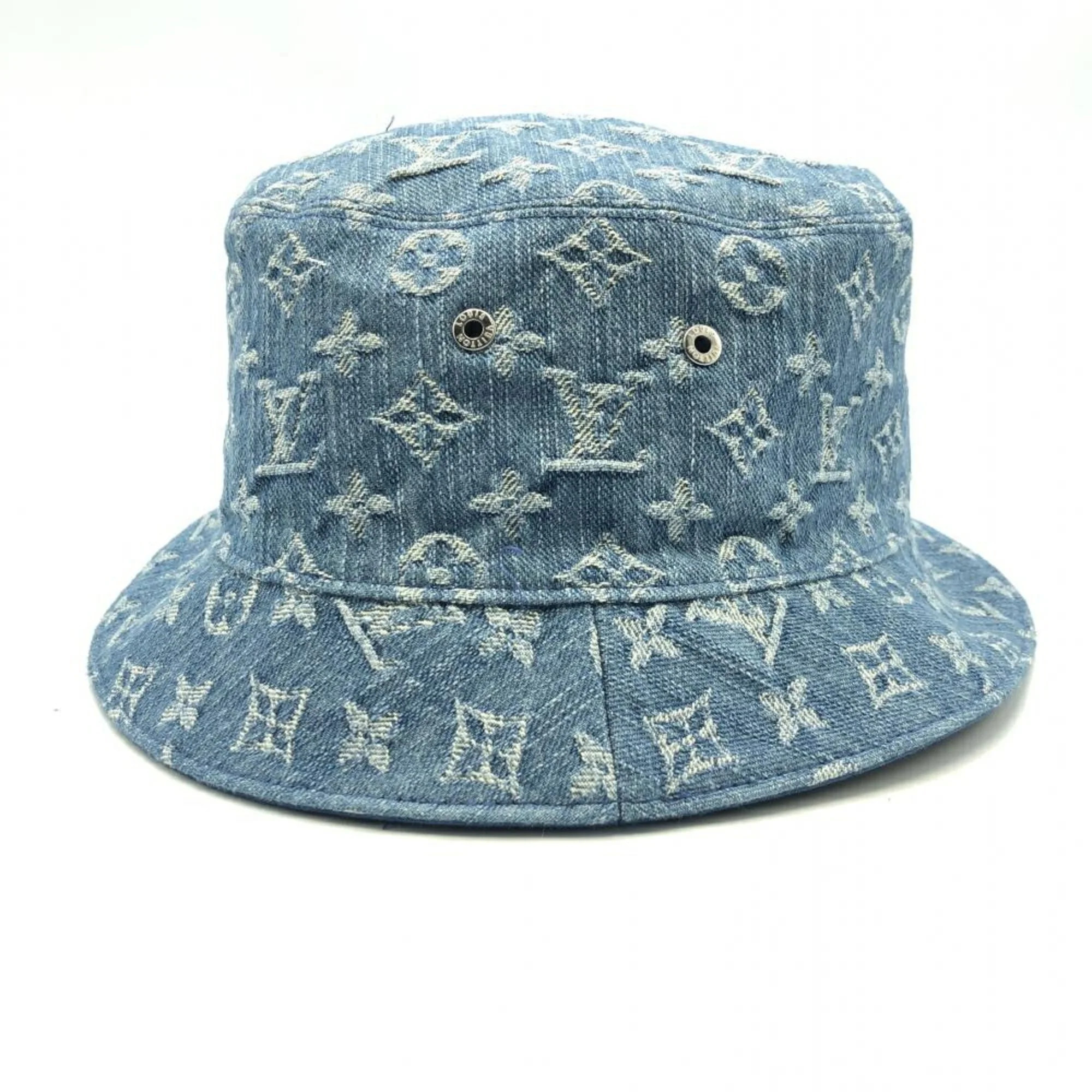 Pre-Owned LOUIS VUITTON Bucket Hat Monogram Essential S00 Blue M78773 Louis Vuitton (Good) | Walmart (US)