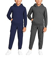 4 Piece, Soft Fleece, Pullover Hoodies, Athletic Cargo Jogger Sweatpants | Amazon (US)