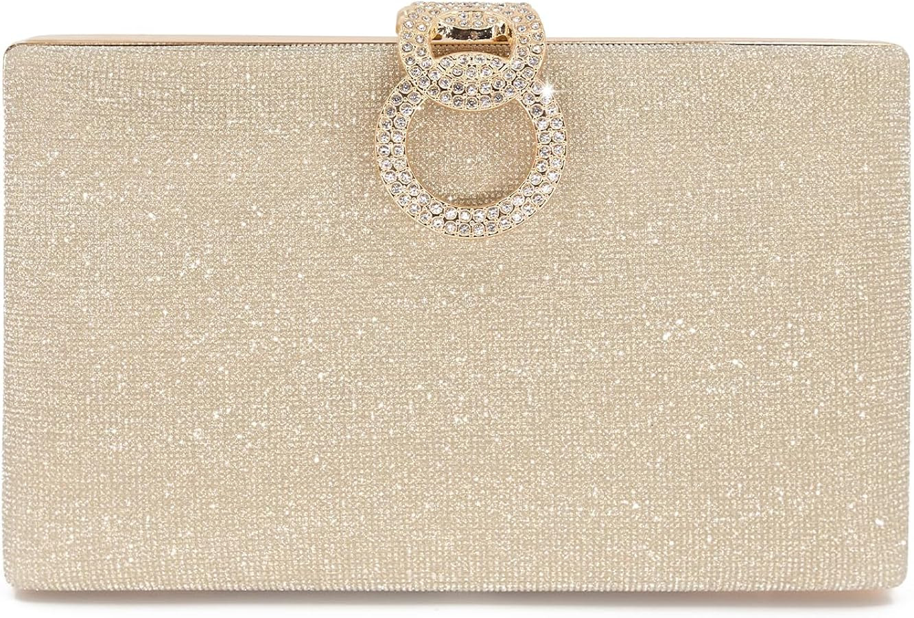 Evening Purses and Clutches - Gold Evening Glitter Purses for Women Crossbody Bag for Prom Party(... | Amazon (US)