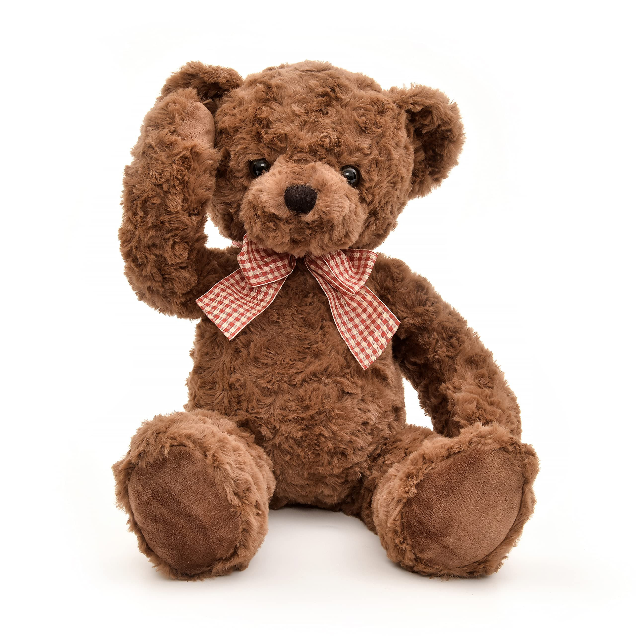 20" Posed Teddy Bear Stuffed Animal Cute Plush Toy for Girl Kids (Dark Brown) | Amazon (US)