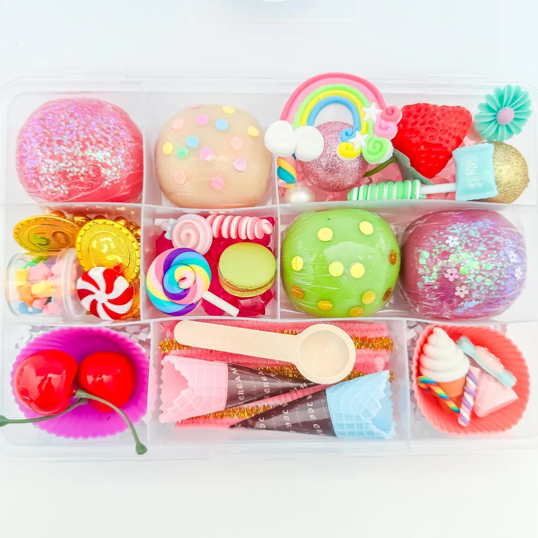 Ice Cream Playdough Kit, Play Dough Kit, Playdoh Kit, Sensory Kit, Sensory Box,kids Gift, Stockin... | Etsy (US)