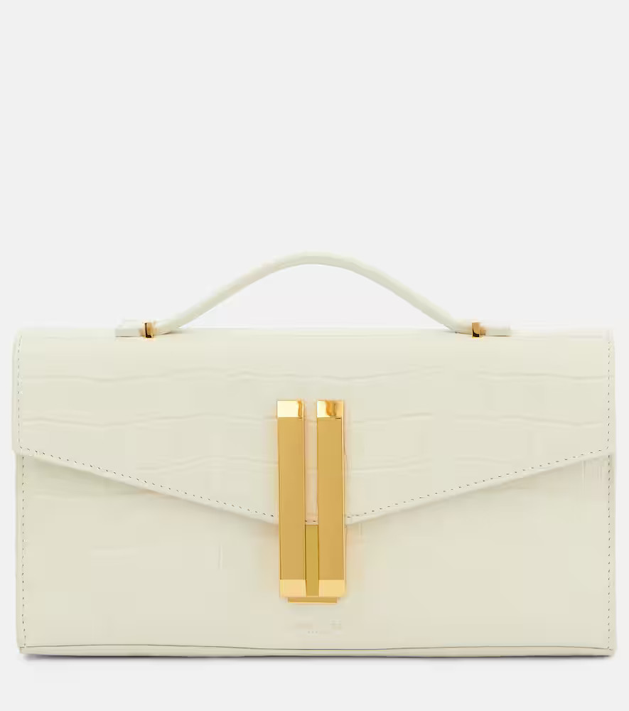 DeMellier Vancouver croc-effect leather clutch | Mytheresa (US/CA)