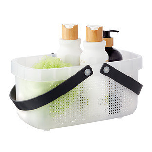 Shower Caddy with Handles Translucent | The Container Store