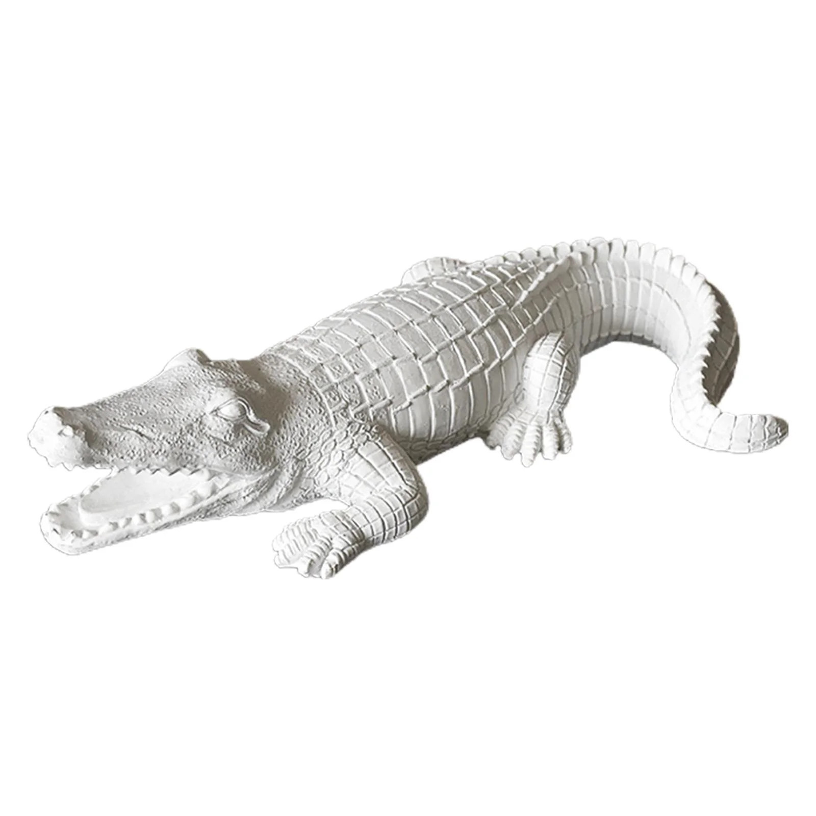 Tongina Crocodile Figurine Alligator Sculpture Desktop Decoration,Ornament Garden Statue Resin fo... | Walmart (US)