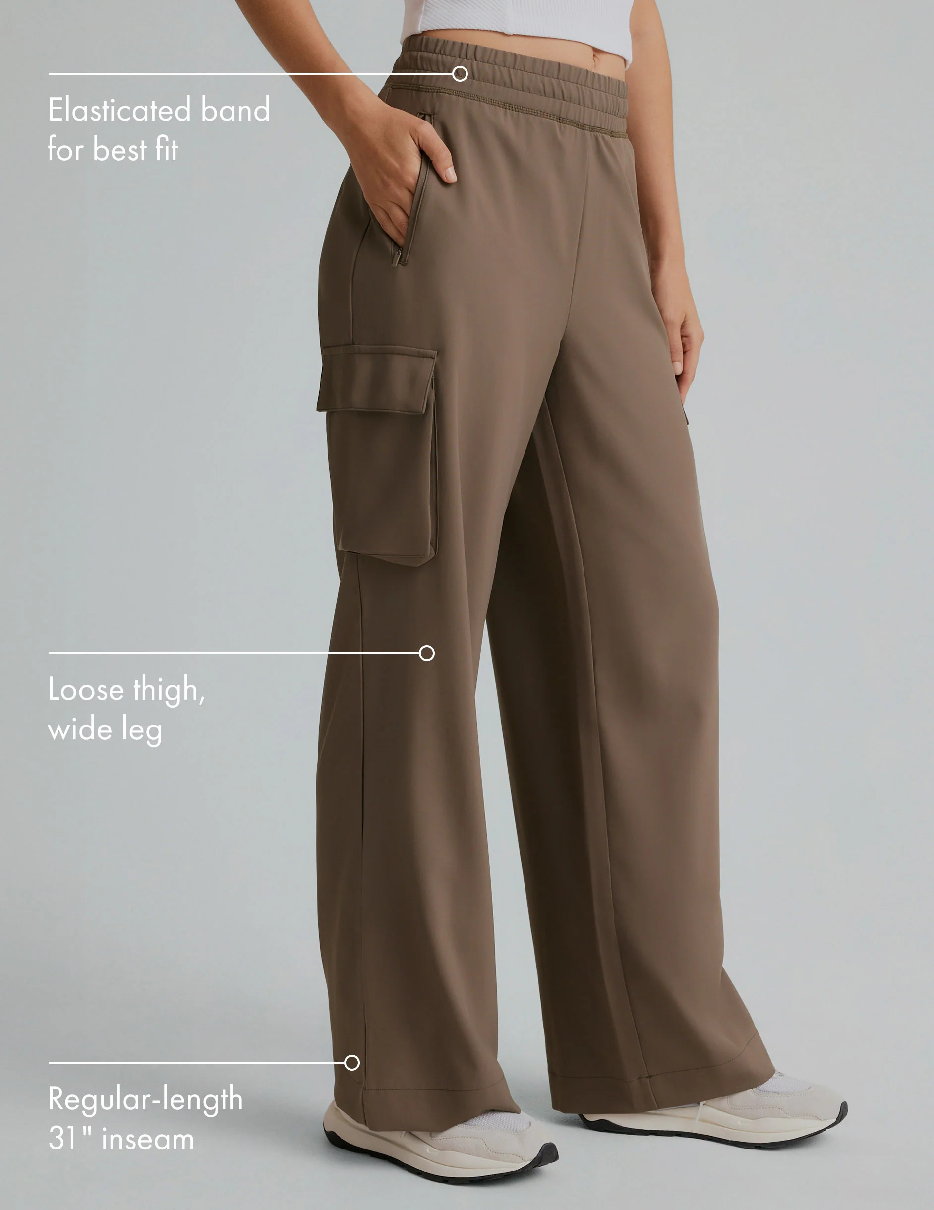 City Chic Wide Leg Cargo Pant | Beyond Yoga | Beyond Yoga