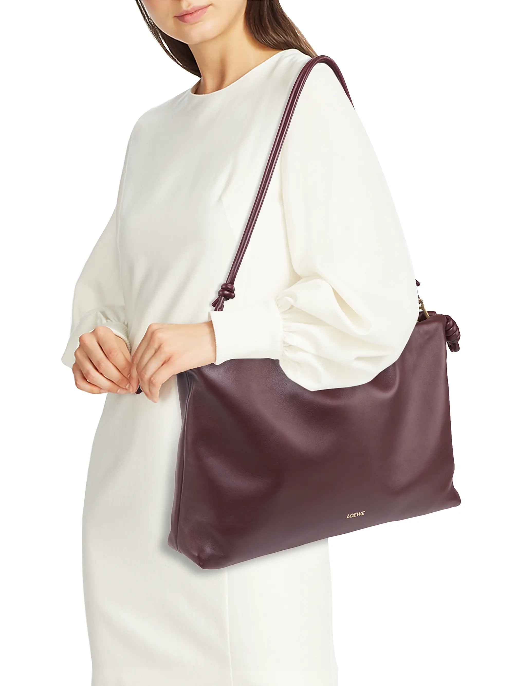 Large Flamenco Leather Shoulder Bag | Saks Fifth Avenue