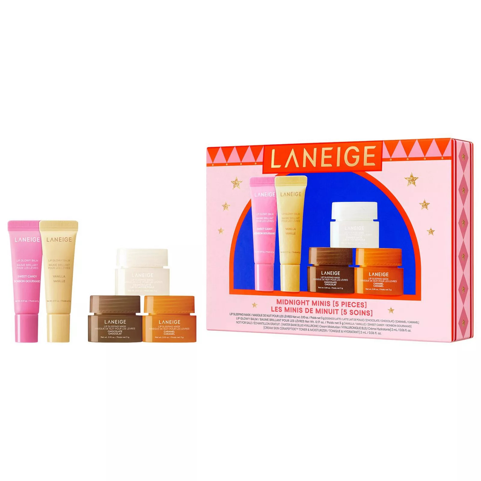 LANEIGE Midnight Minis Lip Glowy Balm and Lip Sleeping Mask Gift Set, None | Kohl's