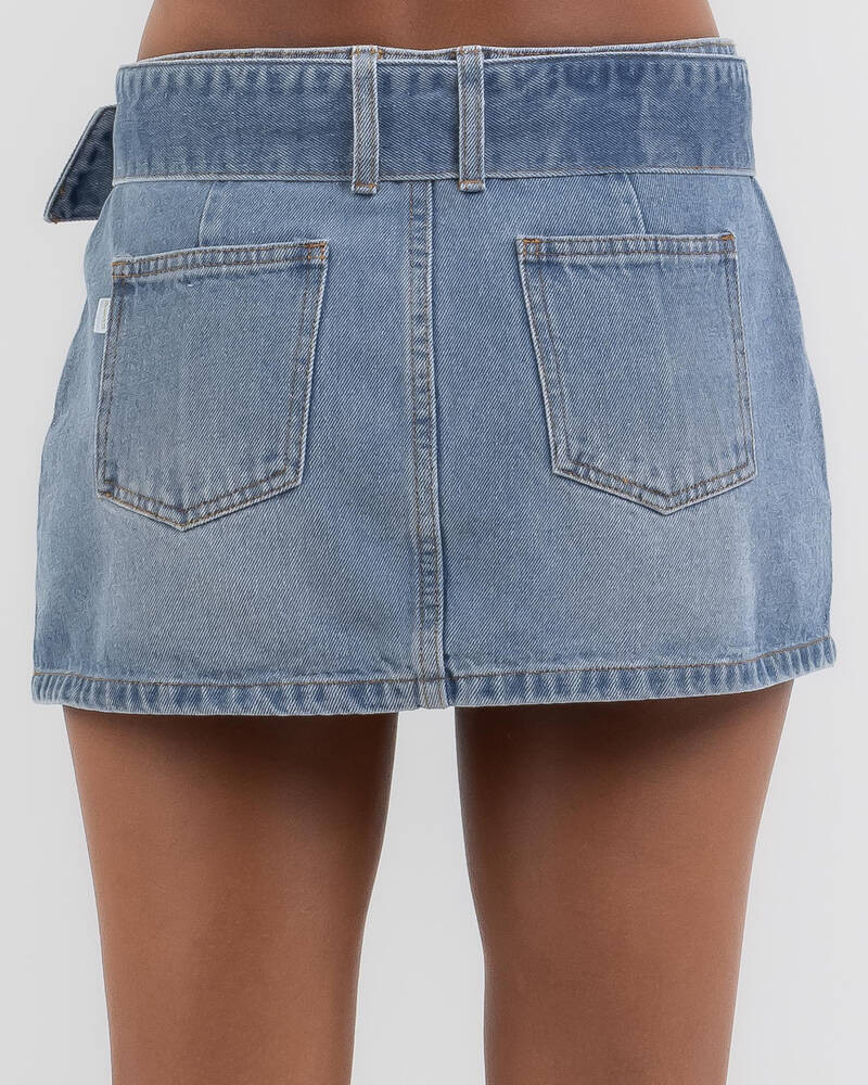 Low Rise Buckle Mini Skirt | City Beach (US)
