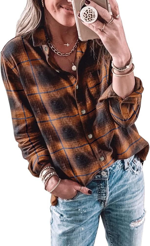 Flannel Shirt, Fall Outfit, Fall Outfits, Fall Fashion | Amazon (US)