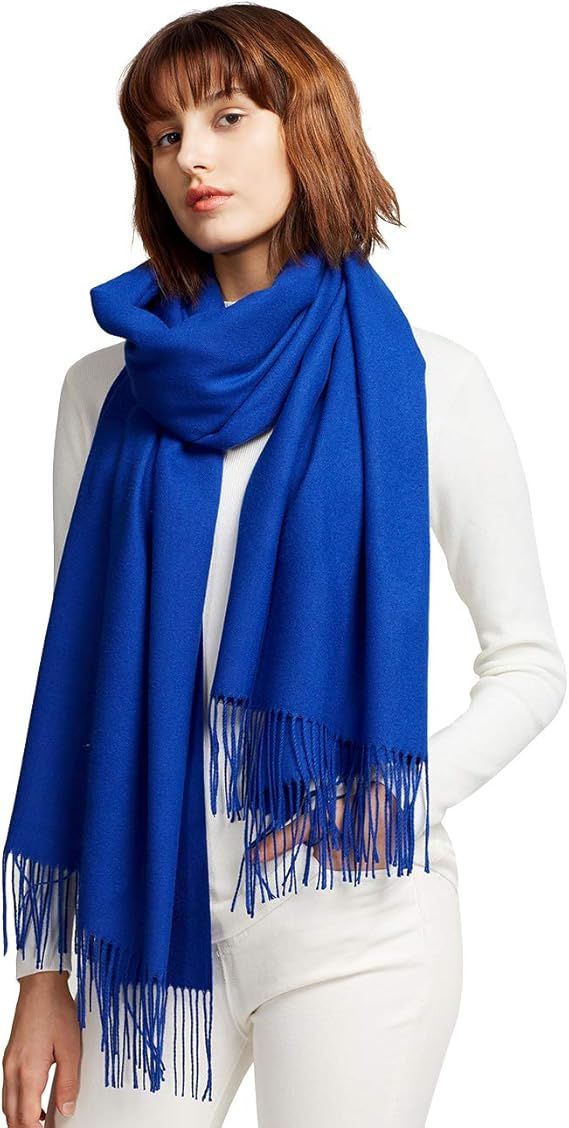 MaaMgic Womens Large Soft Cashmere Feel Pashmina Shawls Wraps Light Scarf | Amazon (US)