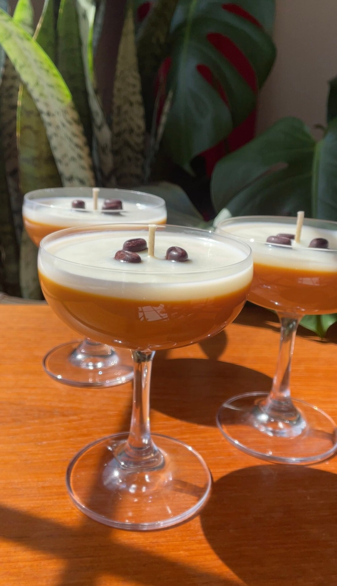 Espresso Martini Glass Glitter Candle Fall Soy Wax Candle - Etsy | Etsy (US)