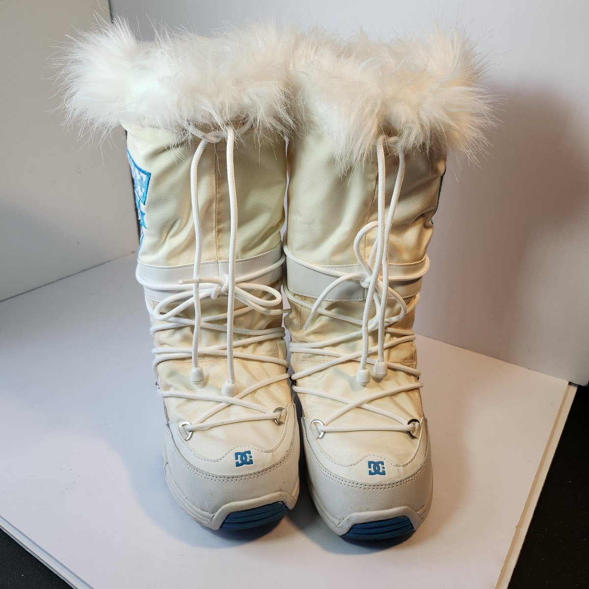 DC Chalet Snow Boots Medium 6 Blue And White RARE Y2K **See Condition** | eBay US