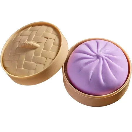 2026 New Dumpling Squishy Large with Steamer Box,Super Soft Giant Squishy Dumpling, Mystery Dumpling Squishy,Large Stress Relief Squishys Dumplings for Everyone Anxiety Relief(Purple) | Walmart (US)