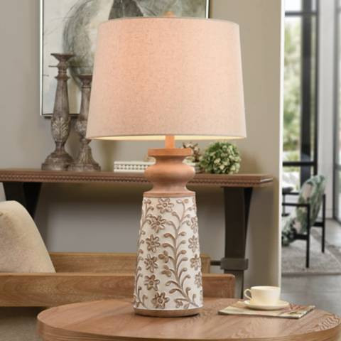 Stylecraft Isaac 32" High Old Floral Traditional Table Lamp | Lamps Plus