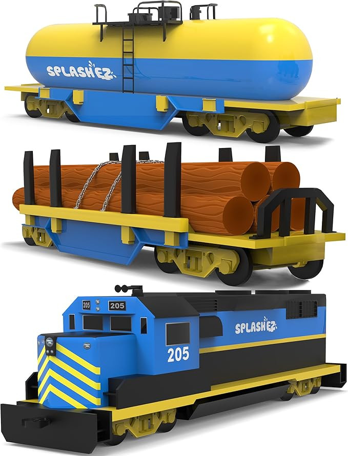 SplashEZ Train Toys for Bath | Mold Free Bath Toys for Kids & Toddlers with No Hole for Water | T... | Amazon (US)