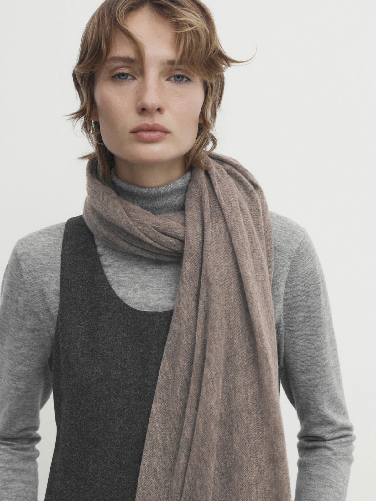 100% cashmere scarf | Massimo Dutti US