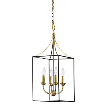 Meryl 4 Light Pendant with Antique Brass & Bronze Finish for Entryway or Kitchen Island | Ballard Designs, Inc.
