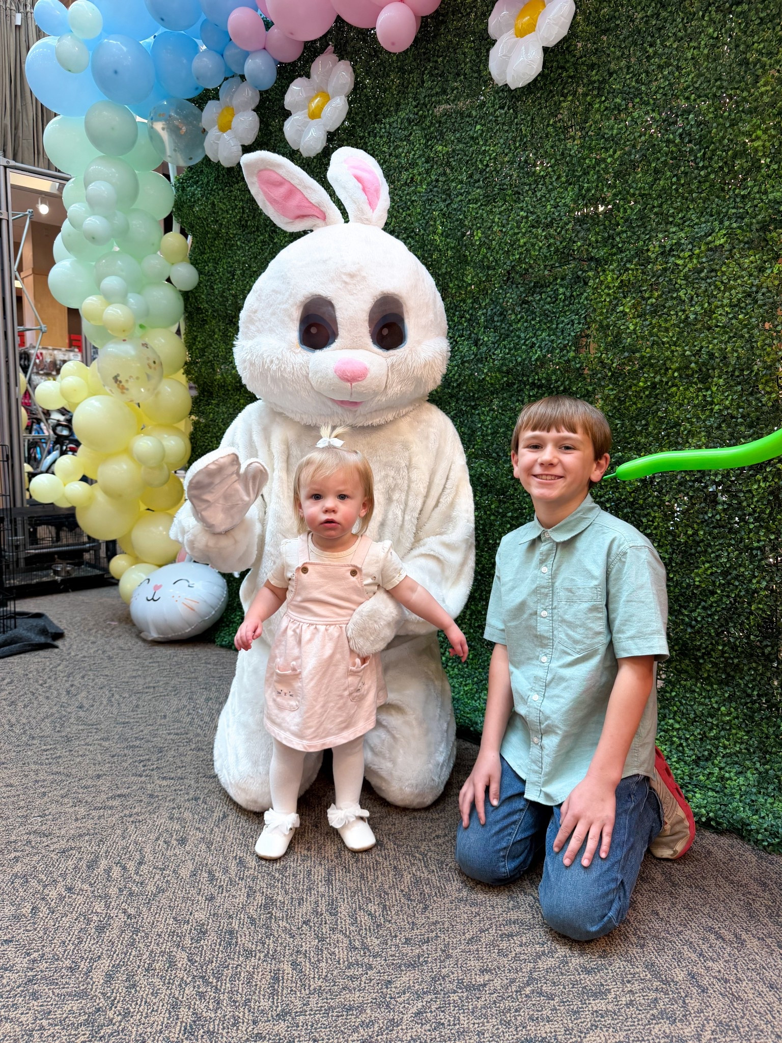 Kamden and Millie saw the Easter bunny. Millie wore the cutest Easter bunny dress and Kam wore a green button down shirt. 

Easter outfit, toddler girl outfit 

#LTKKids #LTKSeasonal