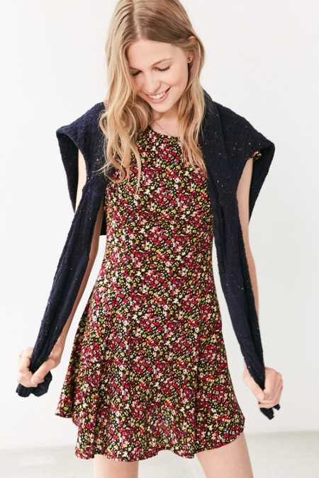 Kimchi Blue Flirty Open-Back Fit + Flare Dress | Urban Outfitters US