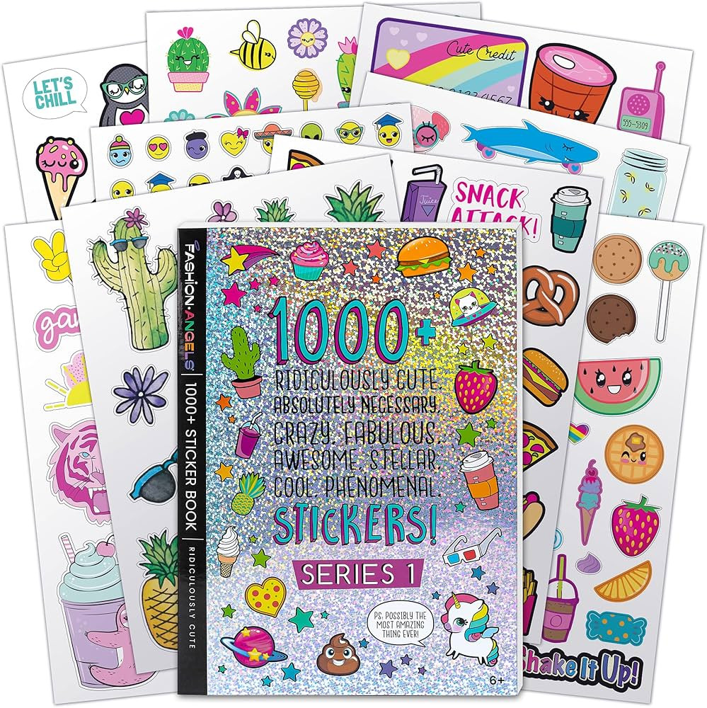 Fashion Angels 1000+ Ridiculously Cute Stickers for Kids - Fun Craft Stickers for Scrapbooks, Pla... | Amazon (US)