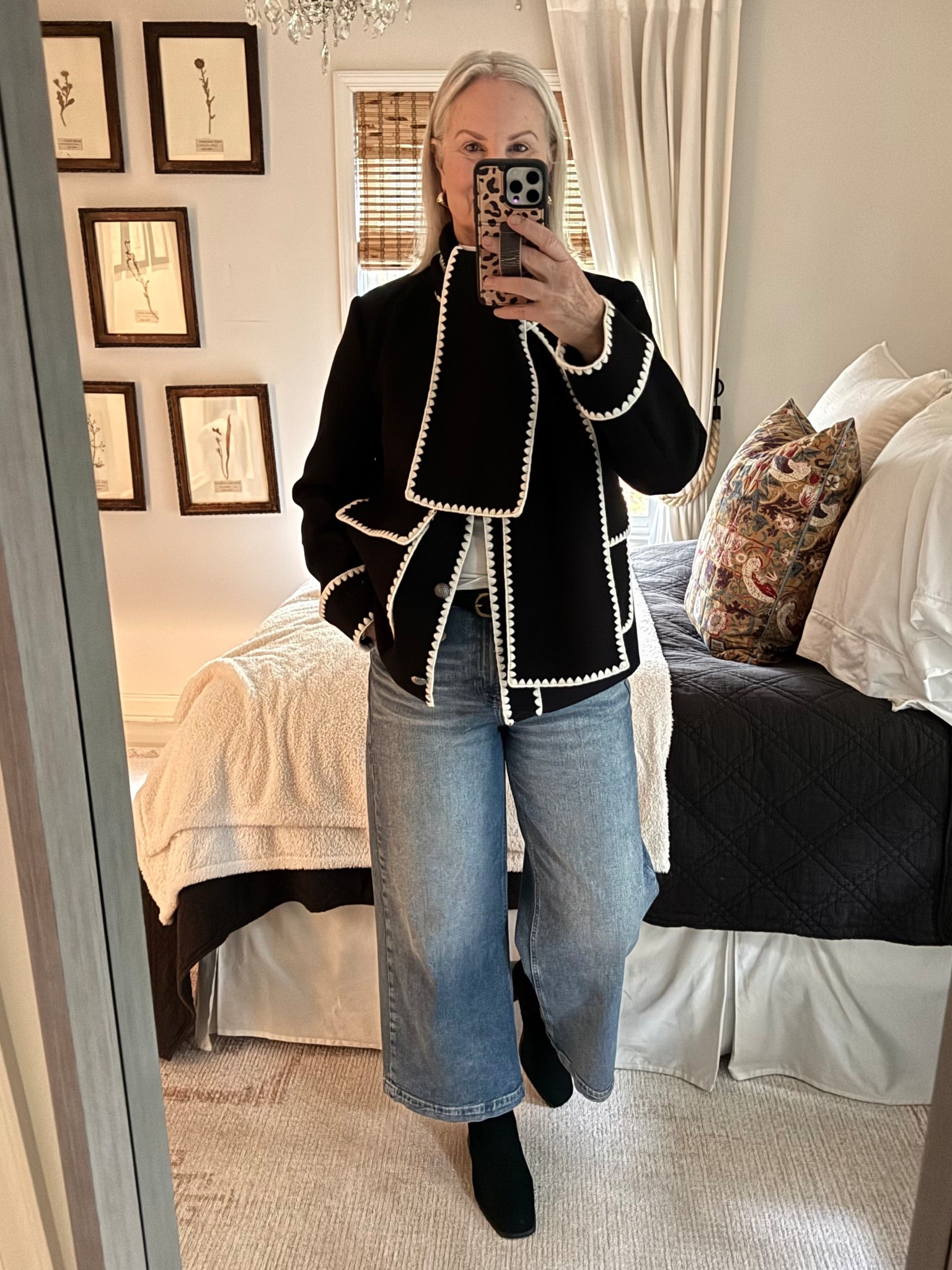 Picked up this fun jacket cause you know….black and white😜

#LTKOver40 #LTKFindsUnder100 #LTKStyleTip