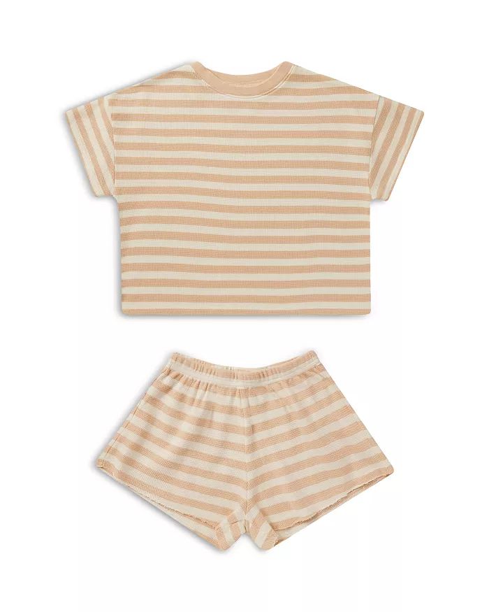 Rylee + Cru Girls' Striped Waffled Tee & Shorts Set - Little Kid Back to results -  Kids - Bloomi... | Bloomingdale's (US)