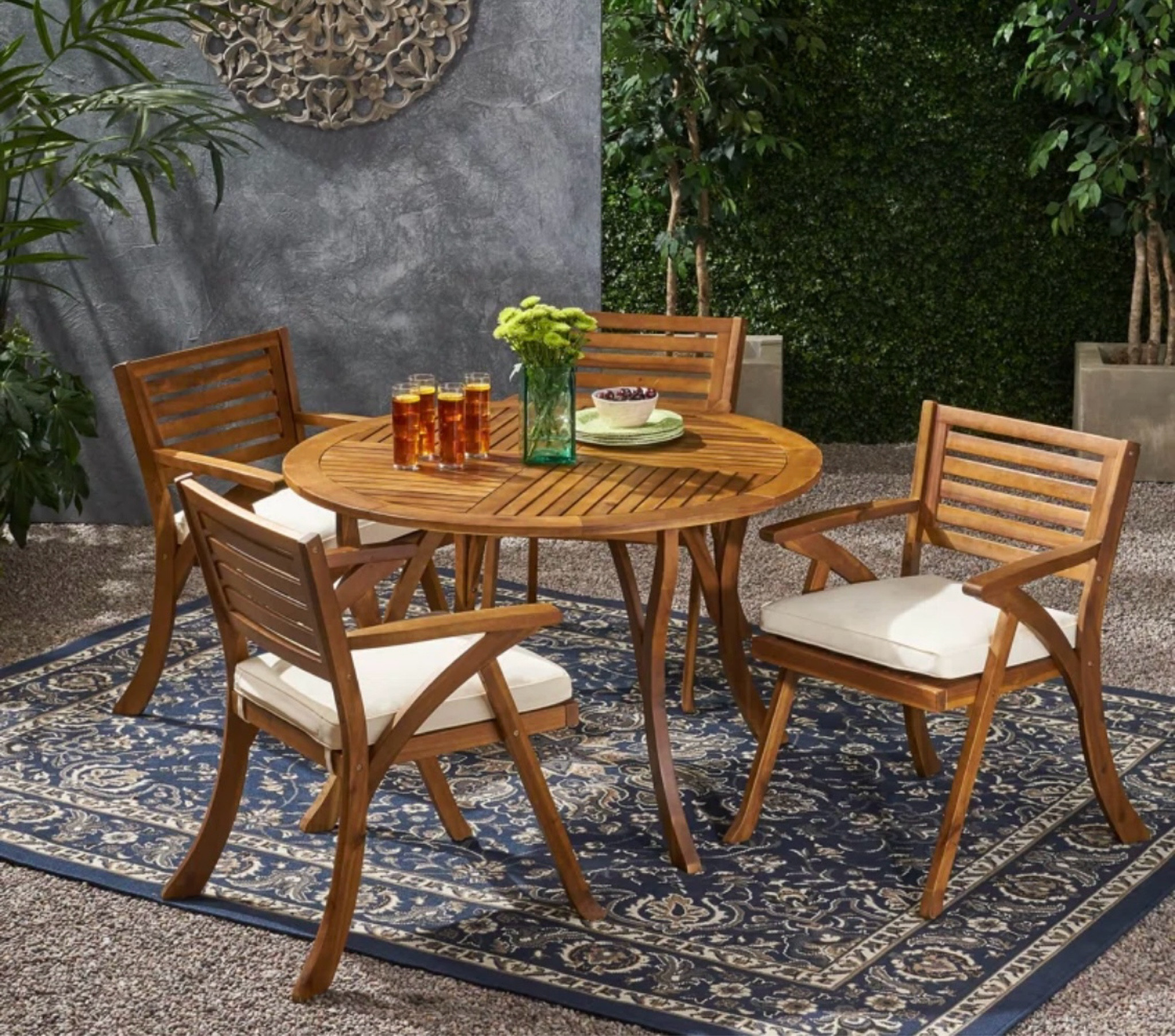 Round outdoor dining set 

#LTKcanada #LTKfamily #LTKhome