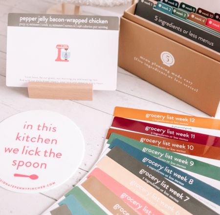 Menu planning boxes from Passionate Penny Pincher 

#ad / meal planning / menu planning / 5 ingredients or less / housewarming gift / wedding gift 

#LTKsalealert #LTKGiftGuide #LTKhome