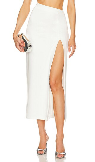 x REVOLVE Portia Midi Skirt in Ivory | Revolve Clothing (Global)
