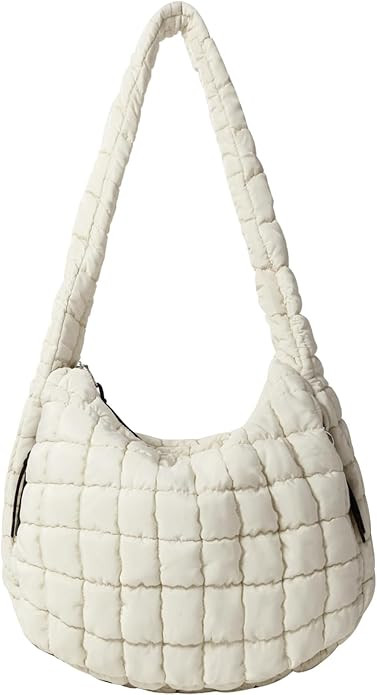 Puffer Tote Bag Large Puffy Tote Bag Quilted Tote Bag Soft Quilted Crossbody Bag Carryall Hobo Ha... | Amazon (US)