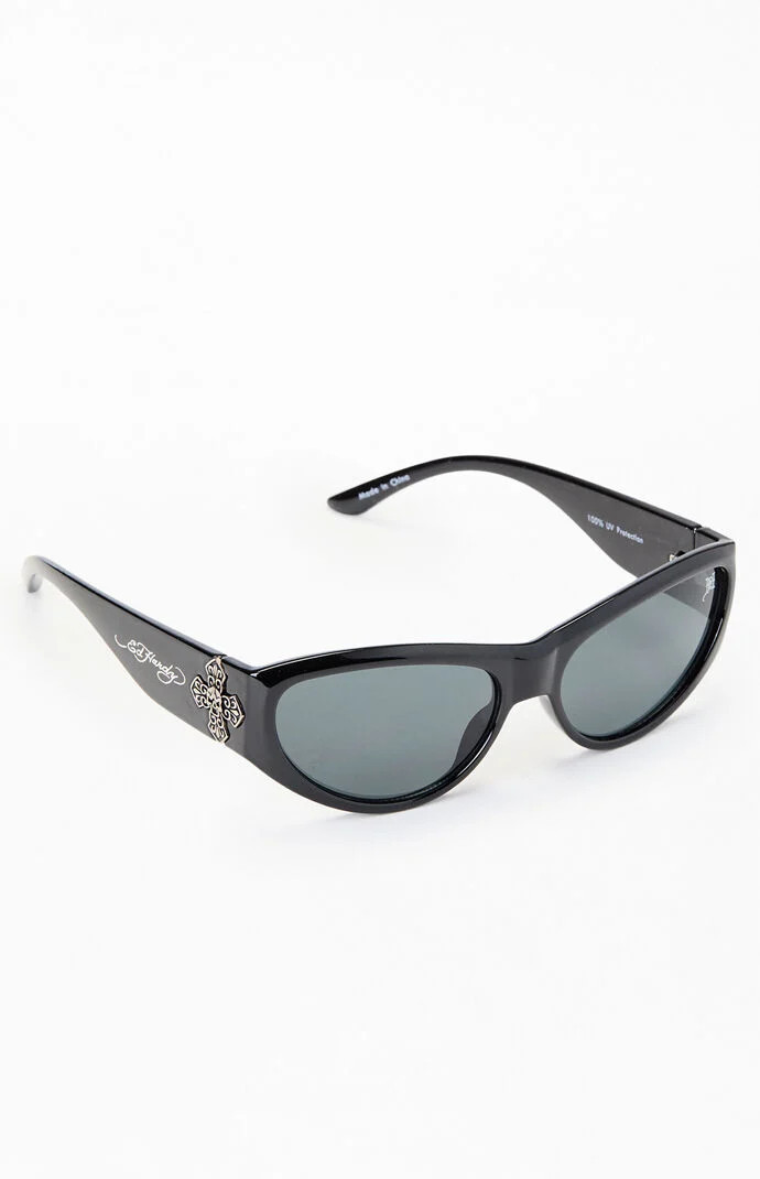 Ed Hardy Iron Cross Sunglasses in Black | PacSun