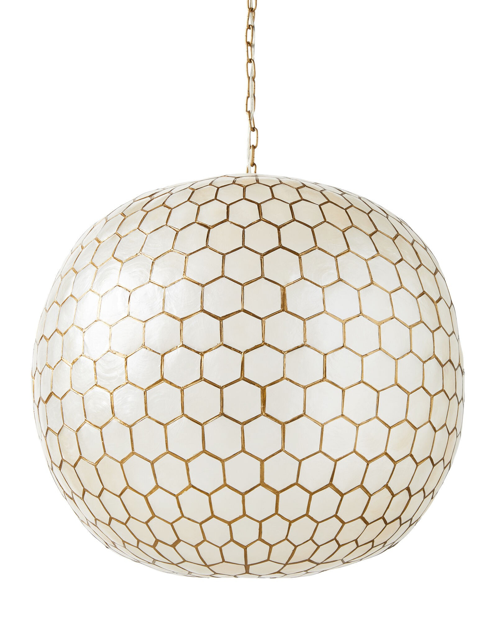 Capiz Honeycomb Pendant | Serena and Lily