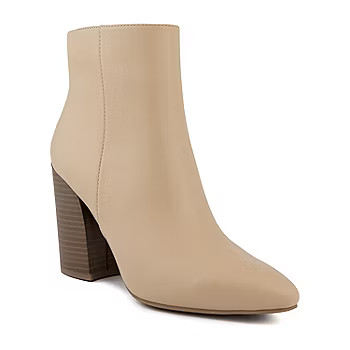 Sugar Womens Evvie Stacked Heel Booties | JCPenney
