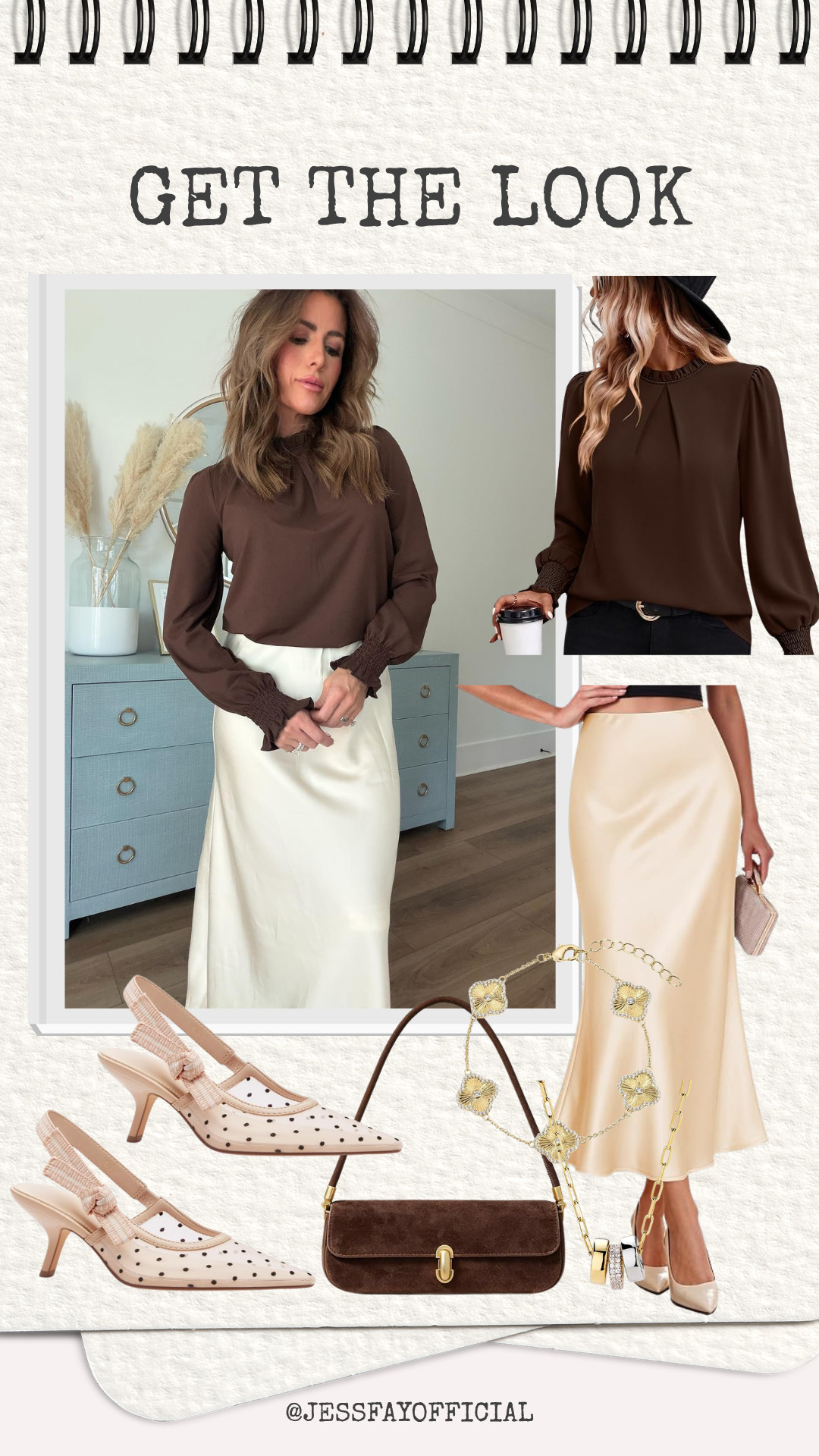 Chocolate brown and creamy neutrals make such a chic combination for fall. 🤎✨ chocolate brown outfit, cream midi skirt, brown blouse outfit, fall outfit inspiration, neutral fall outfit, chocolate brown fashion, feminine fall style, midi skirt outfit, get the look, chic fall outfit, women’s fall fashion, neutral outfit inspiration, fall wardrobe, brown and cream outfit, elegant fall outfit, autumn style, skirt outfit inspiration, fall fashion finds, feminine outfit ideas, classic fall style 

 #LTKootd #LTKOver40