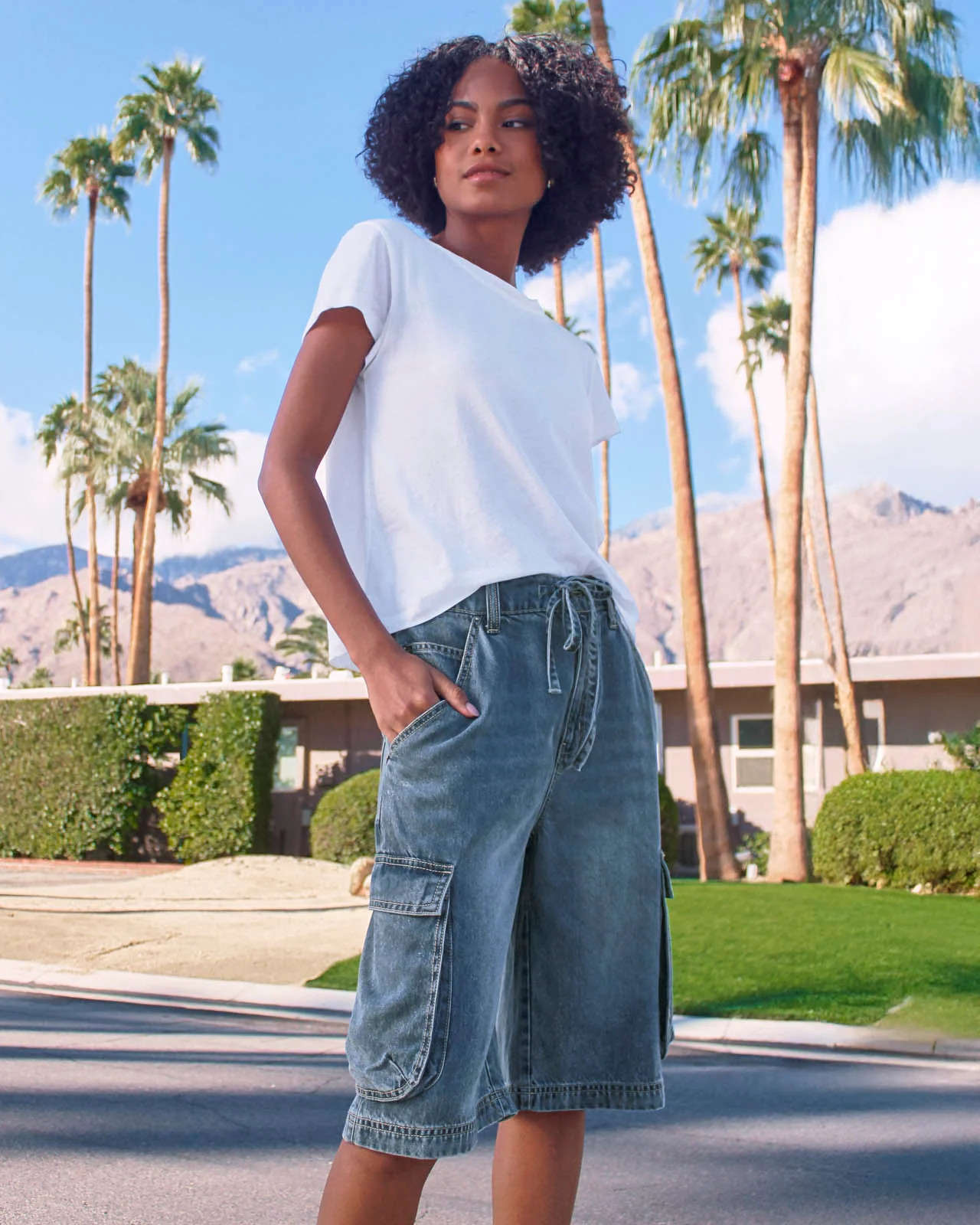 Lounge Denim Cargo Short | Splendid