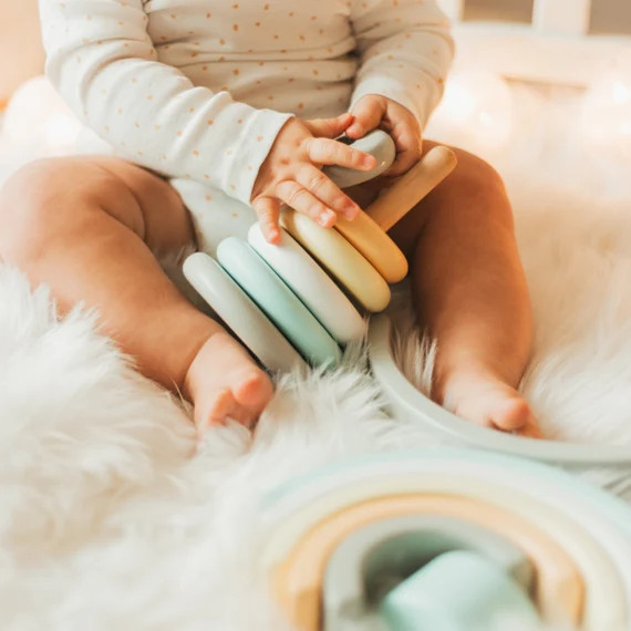 Montessori Pyramid, Rainbow Toy With Name, First Easter, Custom Birthday gift,  Kid Personalized ... | Etsy (US)