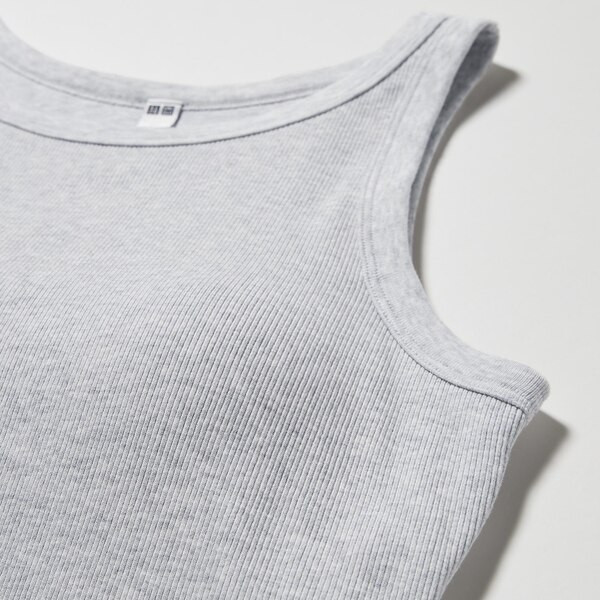 Ribbed Cropped Sleeveless Bra Top | UNIQLO (US)