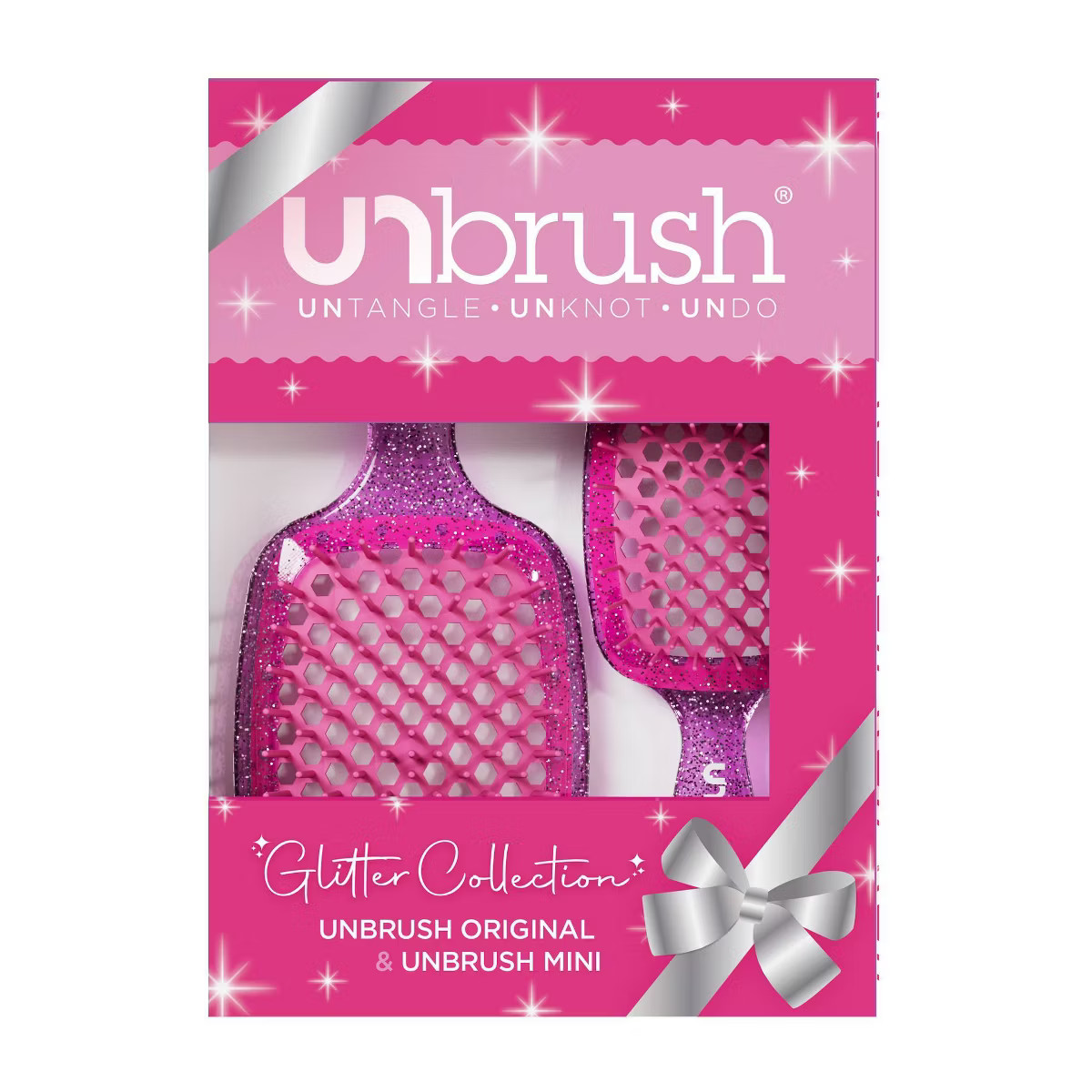 UNbrush Holiday Detangling Hair Brush Set - 2pk | Target