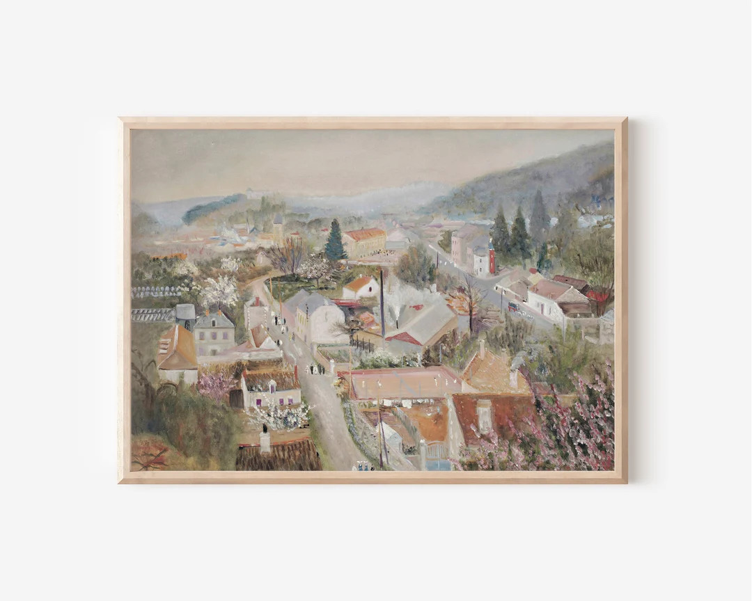 Vintage Cityscape Downloadable Artwork Digital Prints - Etsy | Etsy (US)