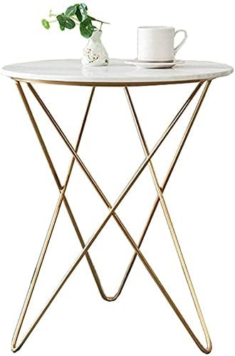 Coffee Table Home Décor Furniture Iron Art Side Table Round Shape Marble Coffee Table Metal Fram... | Amazon (US)