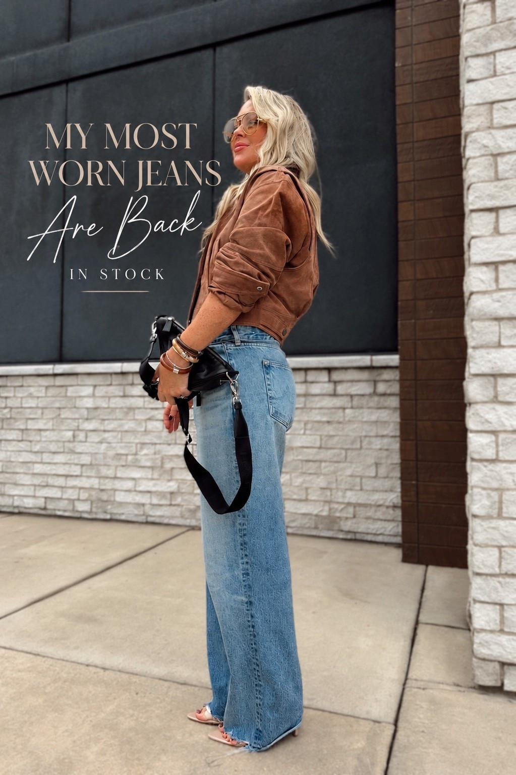 The jeans I wear on repeat are FINALLY back in stock 🙌🏼👖 And yes, they’re still that good. The relaxed wide leg, the wash, the fit… I reach for them constantly. Paired them with this brown suede jacket and immediately knew this was a fall repeat. 🤎jacket is an incredible price.


wide leg jeans. fall denim. women’s jeans. fall outfit ideas. casual fall outfits. chocolate brown jacket.

#LTKootd #LTKSeasonal #LTKWorkwear
