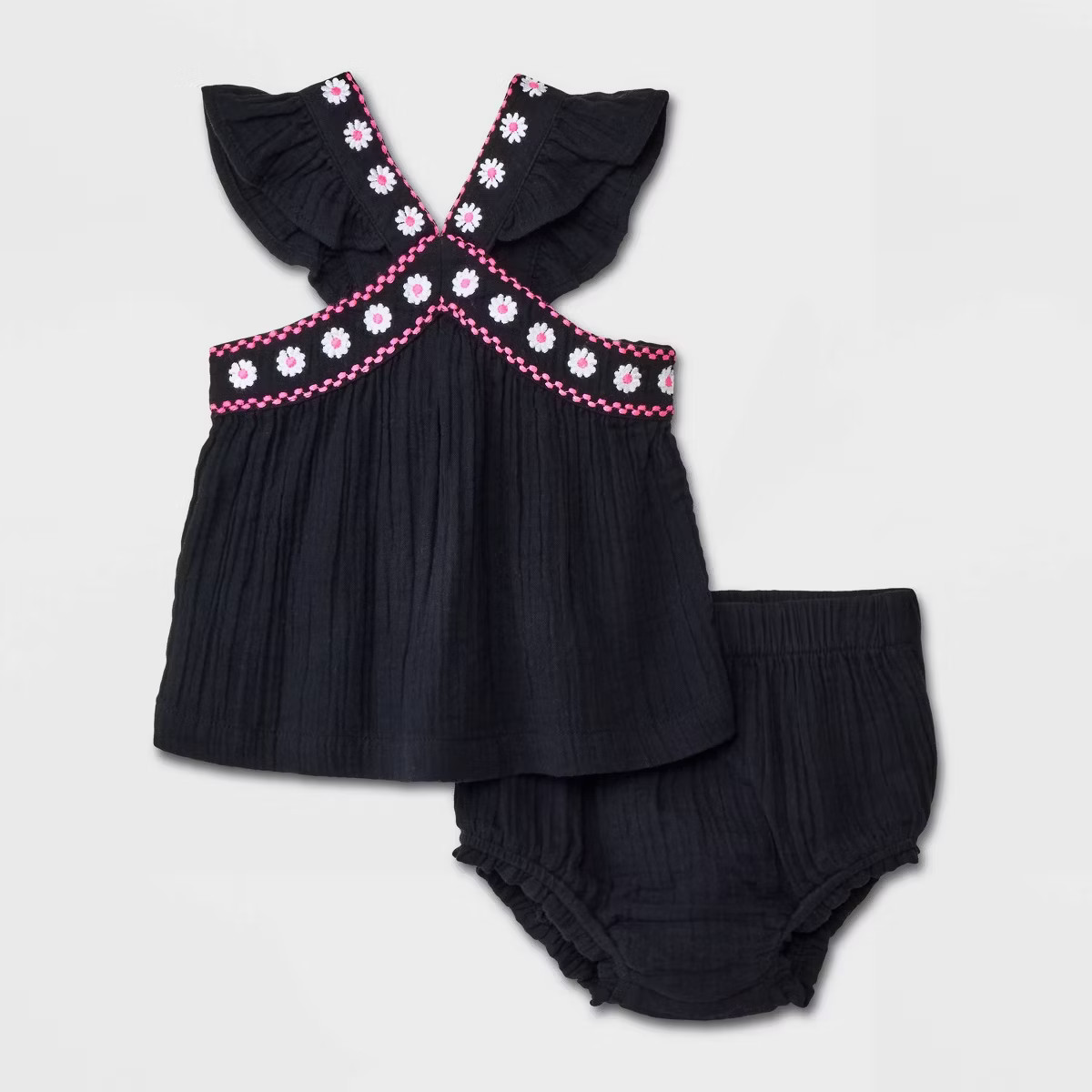 Baby Girls' Gauze Top & Bottom Set - Cat & Jack™ | Target