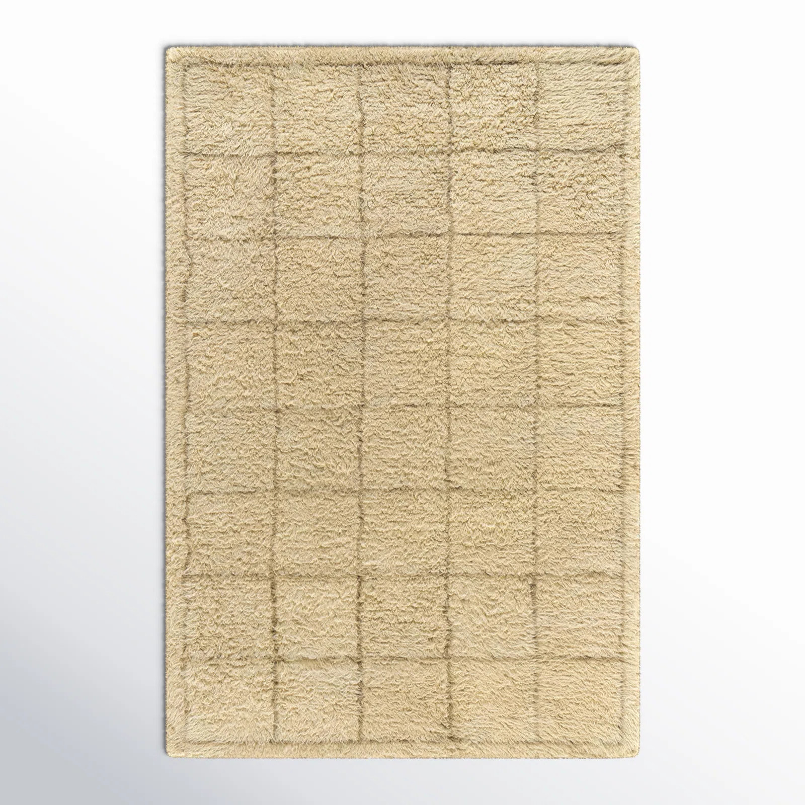 Joss & Main Anemone Grid Wool Shag Rug | Wayfair | Wayfair North America