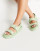 Stradivarius padded grandad sandal in green | ASOS (Global)