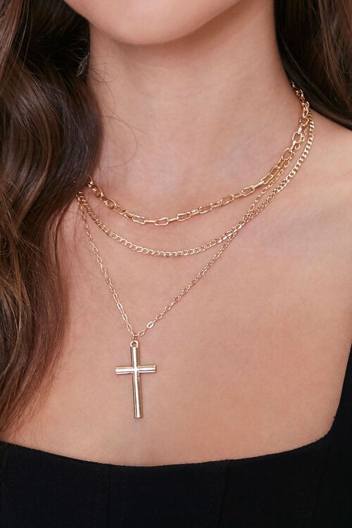 Cross Pendant Layered Necklace | Forever 21 (US)